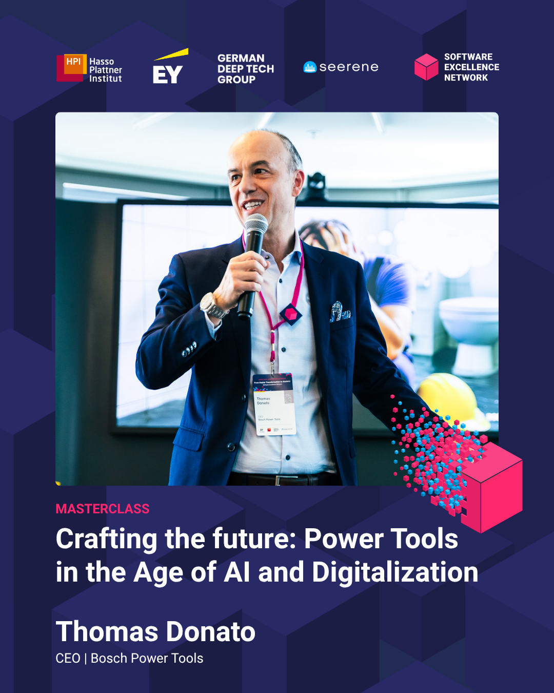 In his recent masterclass, Thomas Donato, CEO of Bosch Power Tools, showed what 